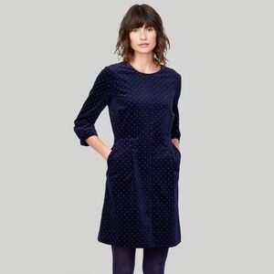 NWT JOULES CORDELIA NEEDLECORD DRESS NAVY Size 10